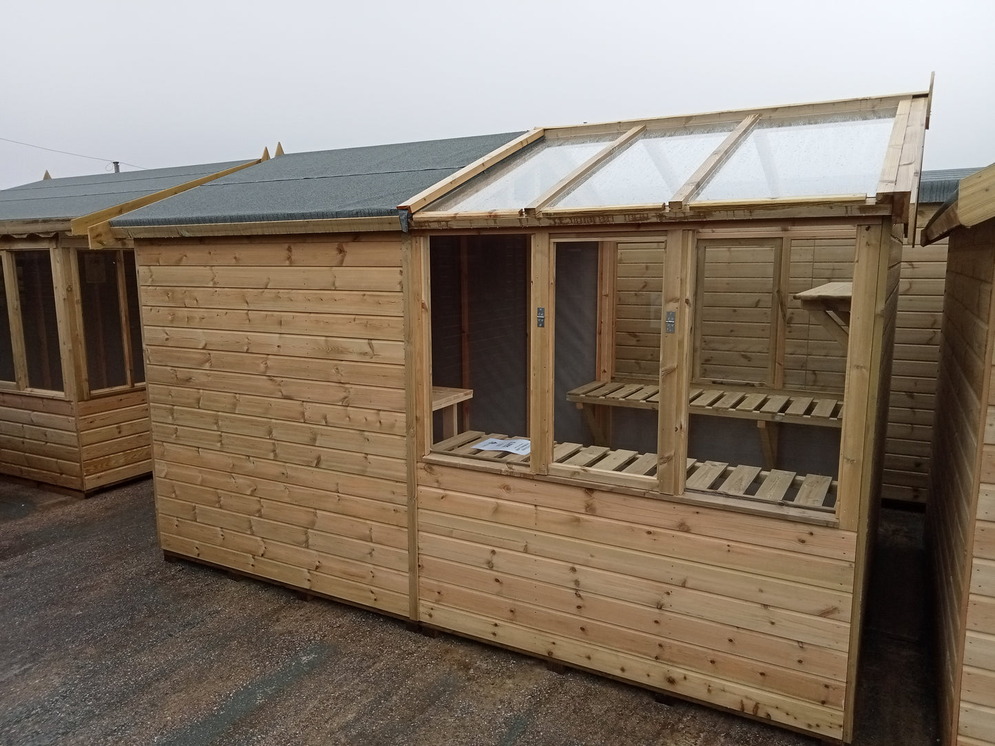Greenhouse/shed Combi